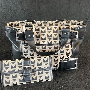 Michael Kors Monogrammed Handbag & Wallet